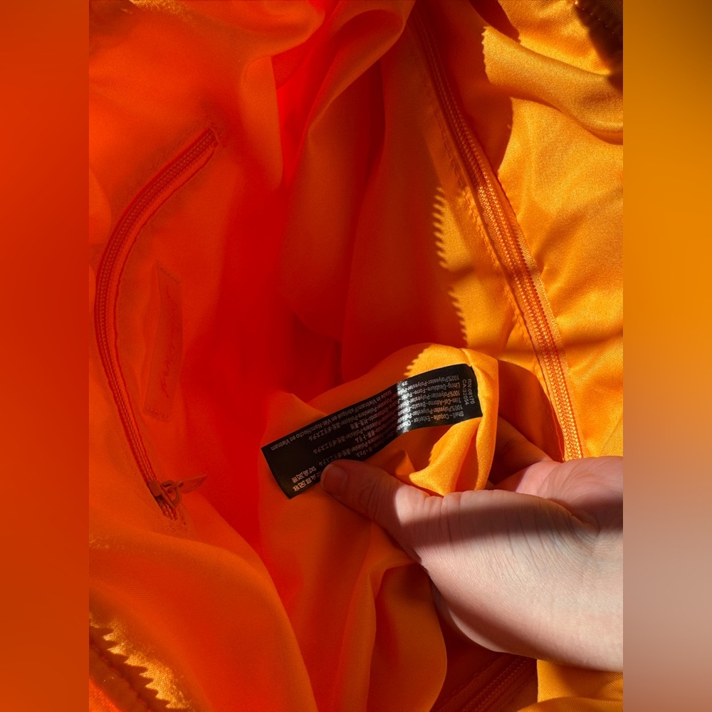 🍊 NWT! | FP Movement by Free People | Quilted Carryall Tote Bag Neon Clementine - Picture 11 of 16